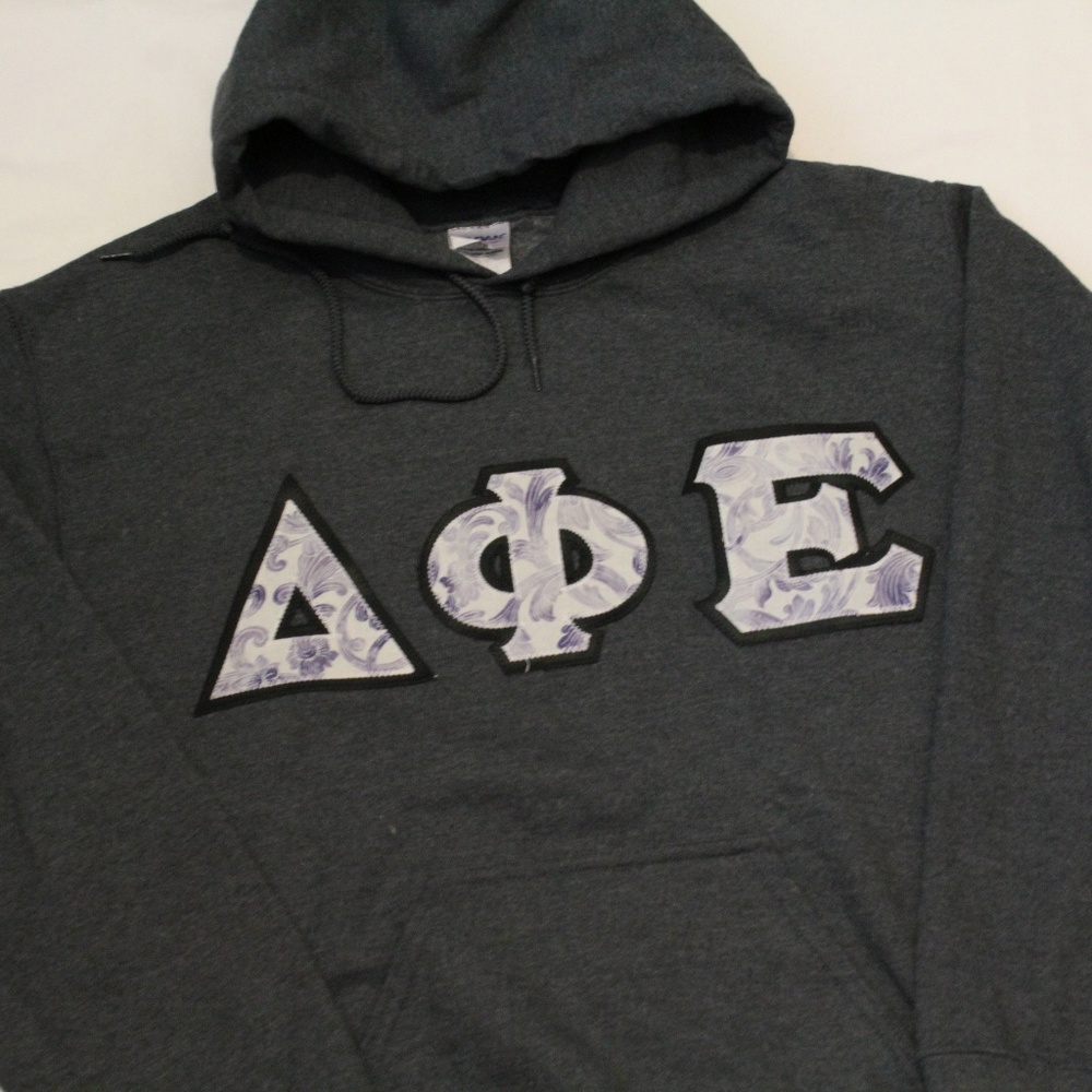 dphie - white and floral letters - sweatshirt
